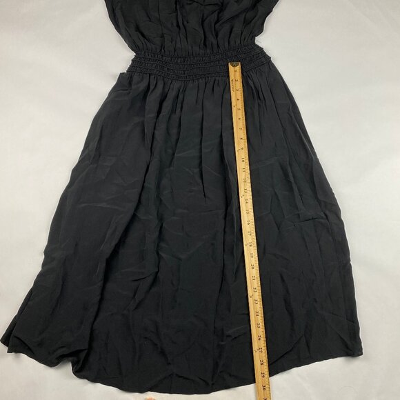 NWT Everlane The Gathered Midi Black Dress Womens Size XS - Picture 12 of 14